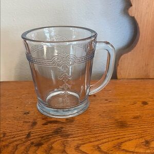Anchor Hocking vintage Fire King Blue Sapphire Philbe Glass Coffee Mug.